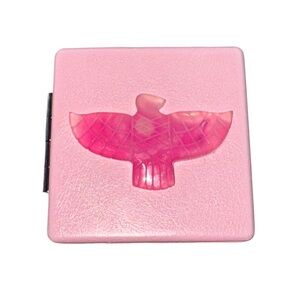 Pink Onyx Eagle Empress: Luxe Double Mirror Compact